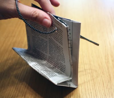 cách làm túi xách bằng giấy bìa cứng