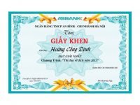 In giấy khen chuyên nghiệp